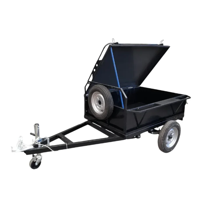 Carros de arrastre con tapa / mediano / negro